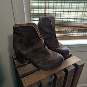 Brown Leather Ankle Boots